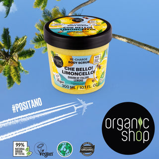 Organic Shop Che Bello! Limoncello! Re-Charge Body Scrub. Charm of Italian lemons (300ml)