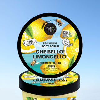 Organic Shop Che Bello! Limoncello! Re-Charge Body Scrub. Charm of Italian lemons (300ml)