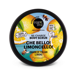 Organic Shop Che Bello! Limoncello! Re-Charge Body Scrub. Charm of Italian lemons (300ml)