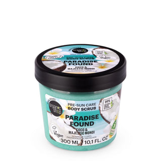 Organic Shop Paradise Found Pre-Sun Care Body Scrub. Coco & Majestic Monoi (300ml)