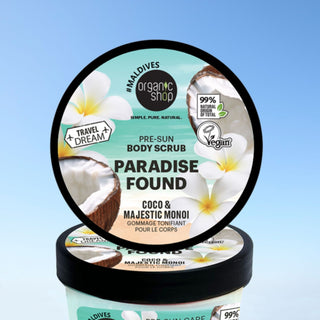 Organic Shop Paradise Found Pre-Sun Care Body Scrub. Coco & Majestic Monoi (300ml)