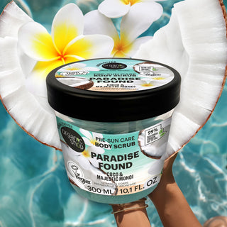 Organic Shop Paradise Found Pre-Sun Care Body Scrub. Coco & Majestic Monoi (300ml)