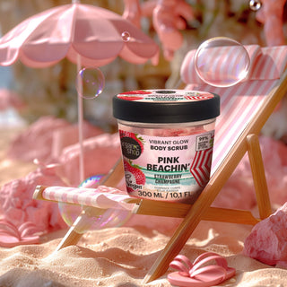 Organic Shop Pink Beachin´ Vibrant Glow Body Scrub. Strawberry Champagne (300ml)
