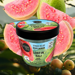 Organic Shop Lost in Bali Stress Relief Body Scrub. Guava Serenity (300ml)