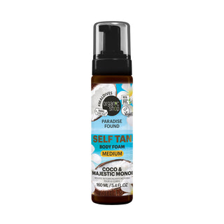 Organic Shop Paradise Found MEDIUM Self Tan Body Foam with Coco & Majestic Monoi (160ml)