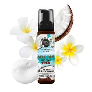 Organic Shop Paradise Found DARK Self Tan Body Foam with Coco & Majestic Monoi (160ml)