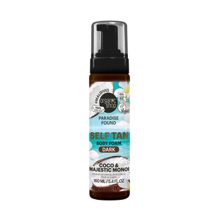 Organic Shop Paradise Found DARK Self Tan Body Foam with Coco & Majestic Monoi (160ml)