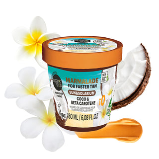 Organic Shop Paradise Found Body Marmalade For Faster Tan in the Sun & Solarium. With Coco & Beta Carotene (180ml)