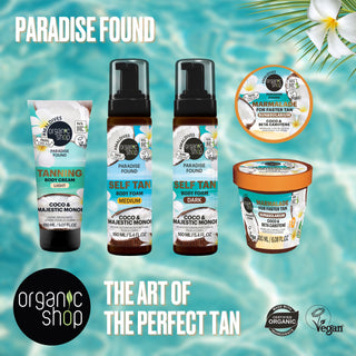 Organic Shop Paradise Found Body Marmalade For Faster Tan in the Sun & Solarium. With Coco & Beta Carotene (180ml)