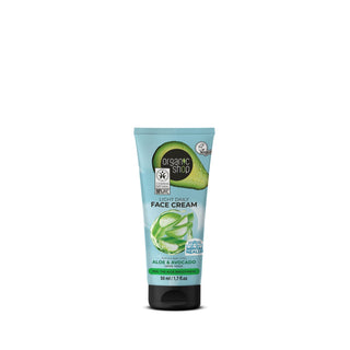Organic Shop Light Daily Face Cream For All Skin Types Aloe and Avocado (50ml)