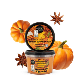 Organic Shop Pumpkin Spice Latte Brown Sugar Body Scrub Pumpkin Spice and Brown Sugar (250ml)