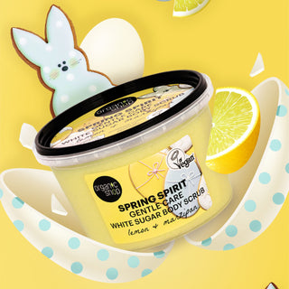 Organic Shop Spring Spirit Gentle Care White Sugar Body Scrub (250ml)