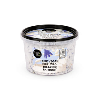 Organic Shop Pure Vegan Rice Milk Relaxing Bath Salt (300g)