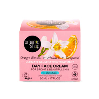 Organic Shop Orange Blossom  Illuminating  Day Cream (50ml)