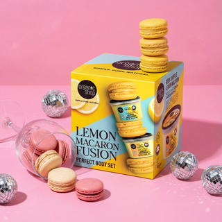 Organic Shop Lemon Macaron Fusion Perfect Body Gift Set  (250ml+250ml)