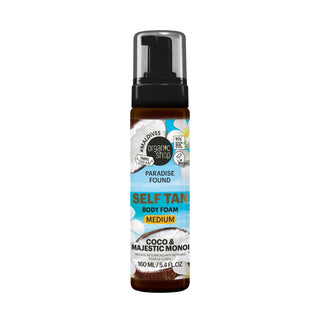 Organic Shop Paradise Found MEDIUM Self Tan Body Foam with Coco & Majestic Monoi (160ml)