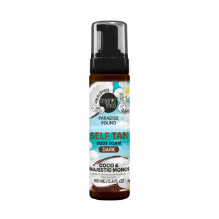 Organic Shop Paradise Found DARK Self Tan Body Foam with Coco & Majestic Monoi (160ml)