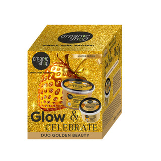 Organic Shop Glow & Celebrate Golden Beauty Set (250ml+100ml)