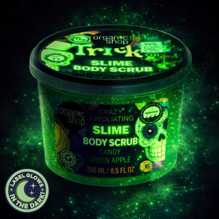 Organic Shop Crazy Exfoliating Slime Body Scrub Candy Green Apple (250 ml)