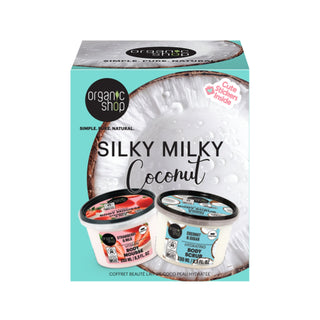 Organic Shop Silky Milky Coconut Beauty Gift Set (250ml+250ml)