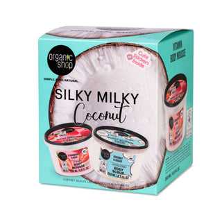 Organic Shop Silky Milky Coconut Beauty Gift Set (250ml+250ml)