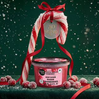 Organic Shop Sugar Cranberries Glazing Body Scrub Crystal Sugar & Cranberries (250ml)