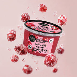Organic Shop Sugar Cranberries Glazing Body Scrub Crystal Sugar & Cranberries (250ml)