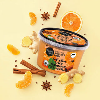 Organic Shop Spicy Mandarin Uplifting Body Scrub (250 ml)