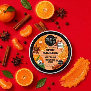 Organic Shop Spicy Mandarin Uplifting Body Scrub (250 ml)