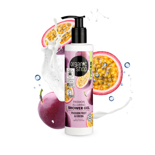 Organic Shop Passion Alluring Shower Gel Passion Fruit and Cocoa (280ml)