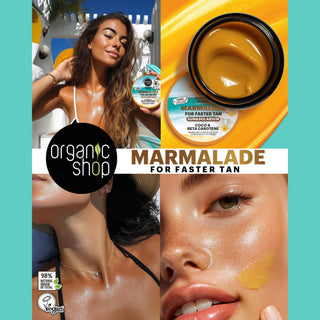 Organic Shop Paradise Found Body Marmalade For Faster Tan in the Sun & Solarium. With Coco & Beta Carotene (180ml)