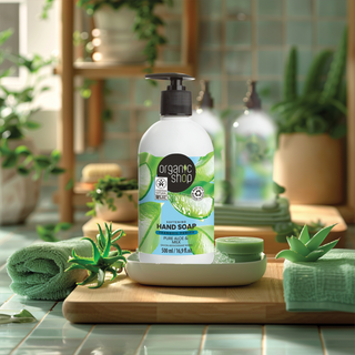 Organic Shop Softening Hand Soap Aloe and Milk (500ml)