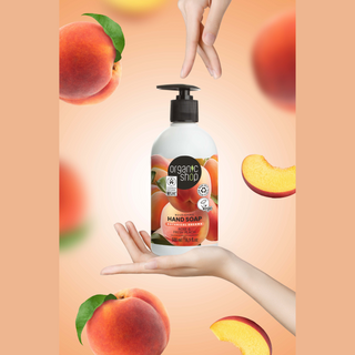 Organic Shop Nourishing Hand Soap Rose and Peach (500ml)