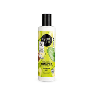 Organic Shop Repairing Shampoo for Damaged Hair Avocado and Olive (280ml)