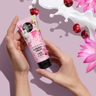 Organic Shop Hand & Nail Cream-Balm Cherry and Lotus (75ml)