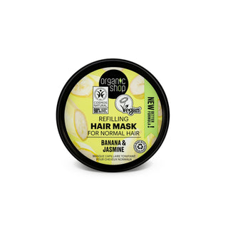 Organic Shop Refilling Hair Mask for Normal Hair Banana and Jasmine (250ml)