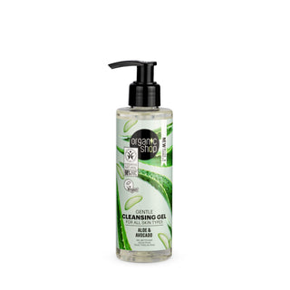 Organic Shop Gentle Cleansing Gel For All Skin Types Aloe and Avocado (200ml)