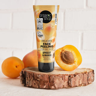 Organic Shop Delicate Face Peeling For Dry Skin Apricot and Mango (75ml)