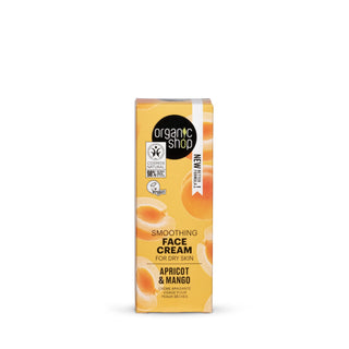 Organic Shop Smoothing Face Cream For Dry Skin Apricot and Mango (50ml)