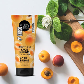 Organic Shop Smoothing Face Cream For Dry Skin Apricot and Mango (50ml)