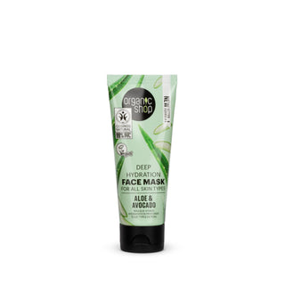 Organic Shop Deep Hydration Face Mask For All Skin Types Aloe and Avocado (75ml)