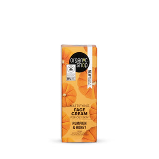 Organic Shop Mattifying Face Cream for Oily Skin Pumpkin and Honey (50ml)