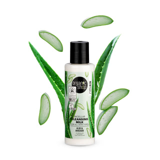 Organic Shop Micellar Cleansing Milk For All Skin Types Aloe and Avocado (150ml)