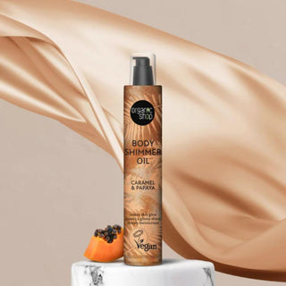 Organic Shop Body Shimmer Oil. Caramel & Papaya (100ml)