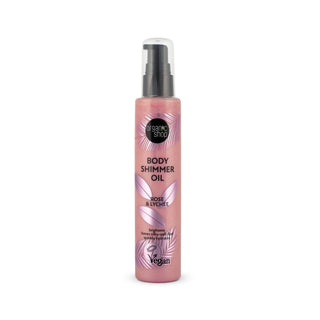 Organic Shop Body Shimmer Oil. Rose & Lychee (100ml)