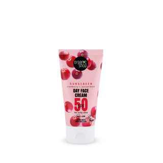 Organic Shop Sunscreen Day Face Cream 50 SPF Oily Skin (50ml)