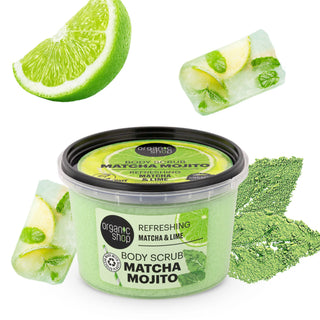 Organic Shop Refreshing Mojito Body Scrub Matcha and Lime (250ml)