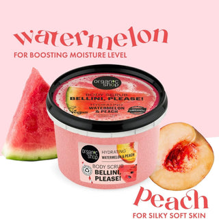 Organic Shop Hydrating Bellini, Please! Body Scrub Watermelon and Peach (250ml)