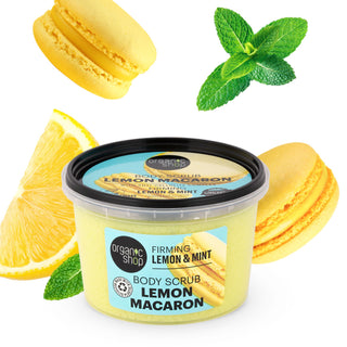 Organic Shop Firming Lemon Macaron Body Scrub Lemon and Mint (250ml)