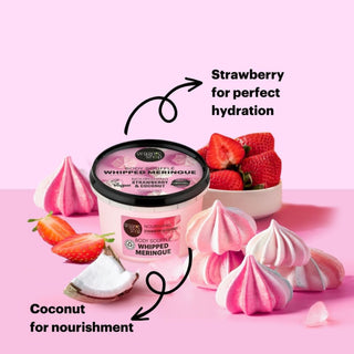 Organic Shop Whipped Meringue Body Souffle Nourishing Strawberry and Coconut (250ml)